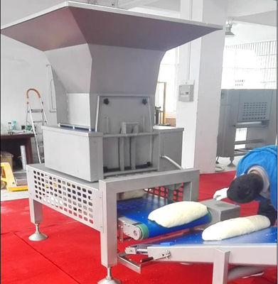 Beli SS304 Bread Line Produksi 600mm Lebar Kerja Dengan Auto Dough Cutting Hopper pembuatan online