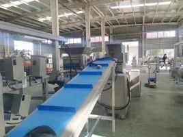 Beli Jalur produksi kue yang sepenuhnya otomatis dengan 6560*1575*1620mm Dimensi 1500 Kg Kapasitas dan Kontrol layar sentuh PLC pembuatan online