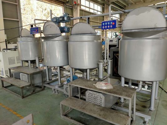 Beli 4 Mixing Line Produksi Kue Kontainer Menjahit Motor Dengan 3,5m × 2,5m × 2,2m Dimensi pembuatan online